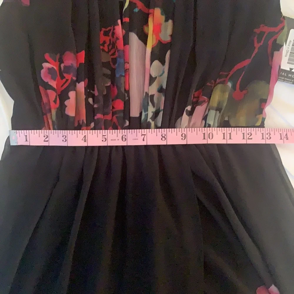 💘 Alice + Olivia Black Floral dress M - Picture 9 of 10